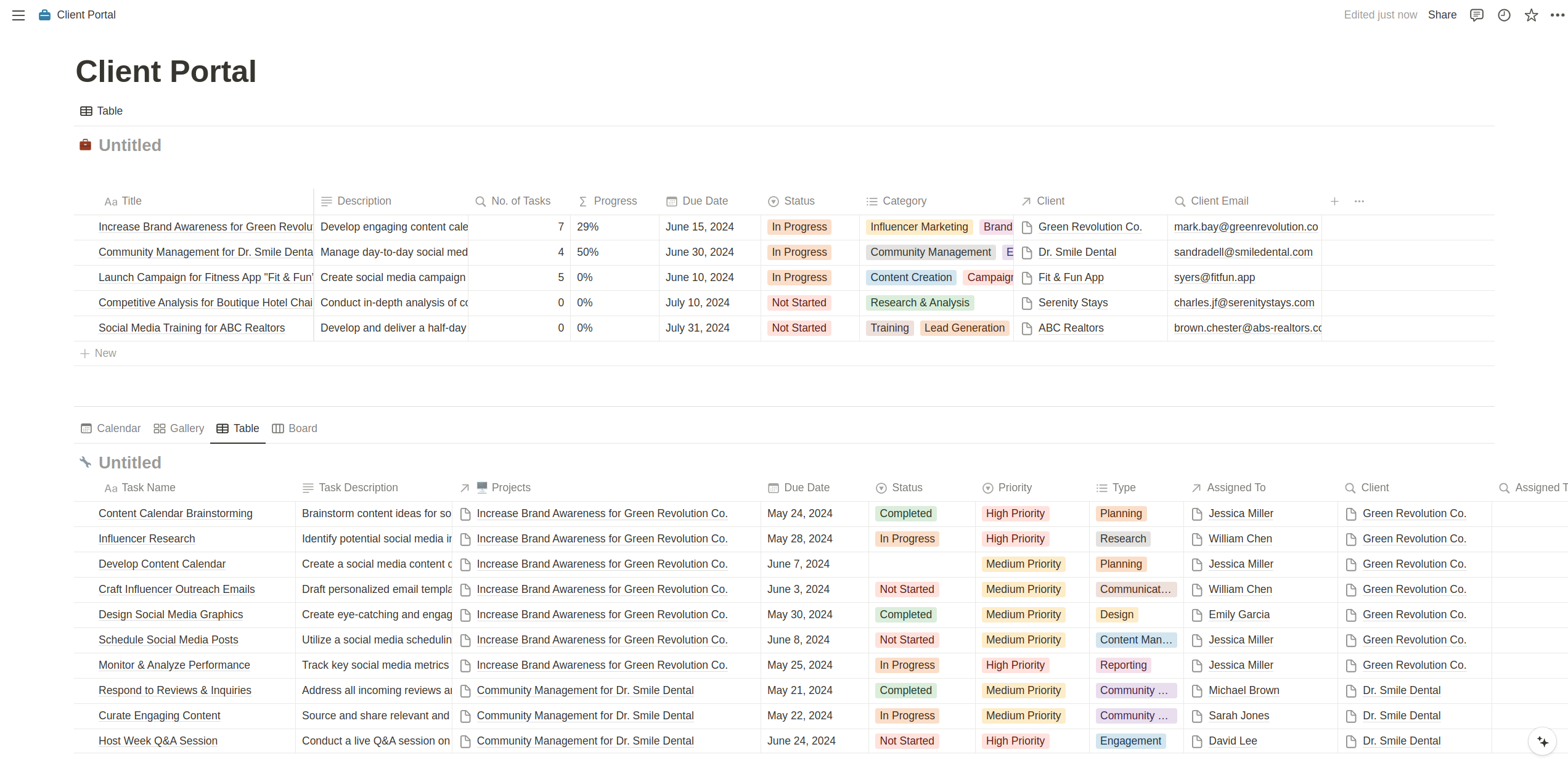 Stackoia Notion databases without titles